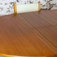 Table ronde vintage extensible en teck, 1960