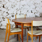 Table ronde vintage extensible en teck, 1960