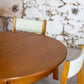 Table ronde vintage extensible en teck, 1960