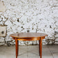 Table ronde vintage extensible en teck, 1960