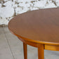 Table ronde vintage extensible en teck, 1960