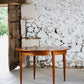 Table ronde vintage extensible en teck, 1960