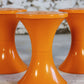 Tabouret Tam Tam orange par Henri Massonnet pour Stamp, 1970