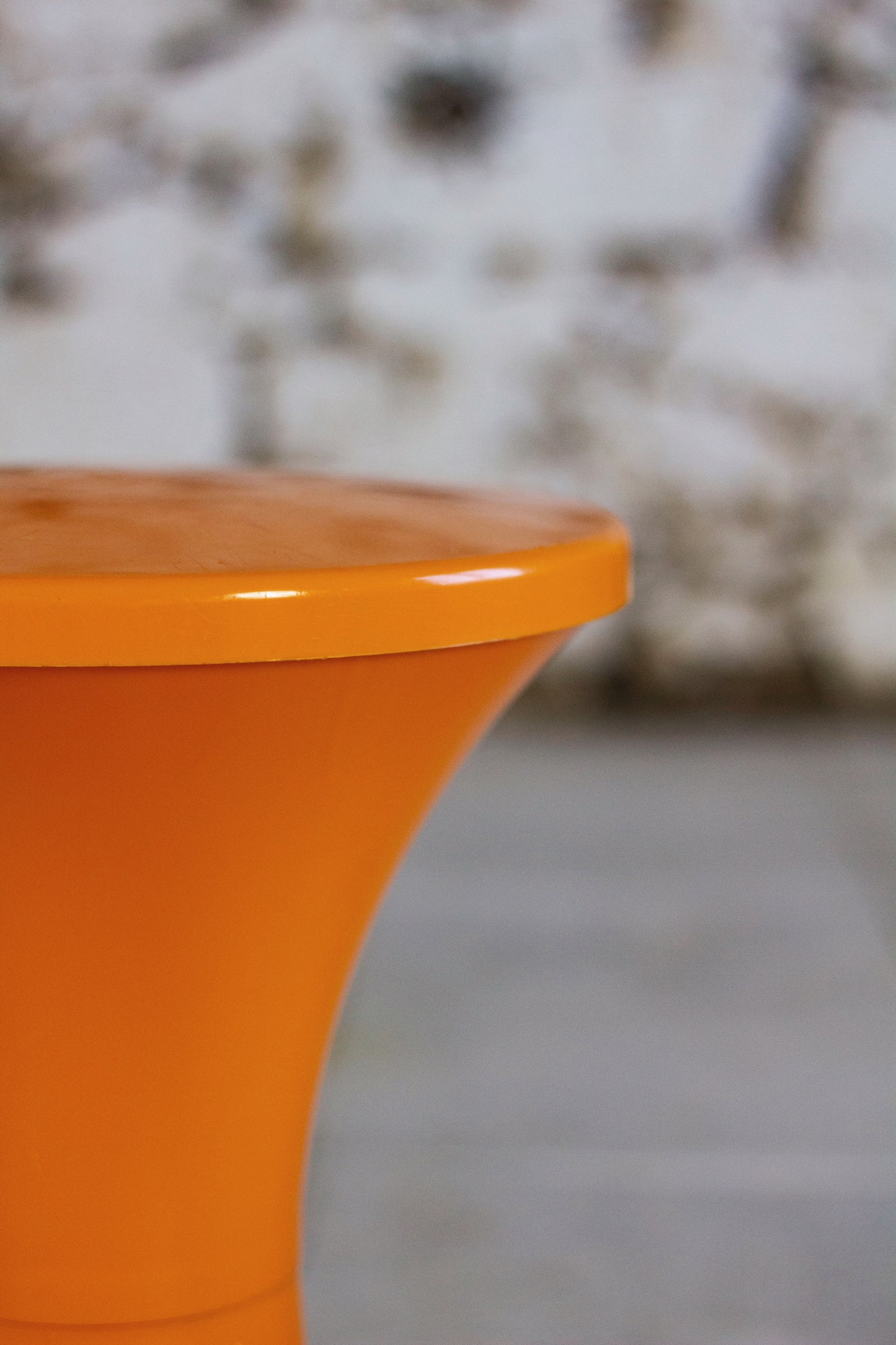 Tabouret Tam Tam orange par Henri Massonnet pour Stamp, 1970