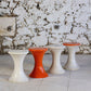 Tabouret Tam Tam orange foncé par Henri Massonnet pour Stamp, 1970