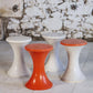 Tabouret Tam Tam orange foncé par Henri Massonnet pour Stamp, 1970