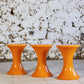 Tabouret Tam Tam orange par Henri Massonnet pour Stamp, 1970