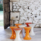 Tabouret Tam Tam orange par Henri Massonnet pour Stamp, 1970
