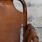 Fauteuil "safari" en cuir et bambou par Tito Agnoli, 1960