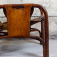 Fauteuil "safari" en cuir et bambou par Tito Agnoli, 1960