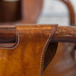 Fauteuil "safari" en cuir et bambou par Tito Agnoli, 1960