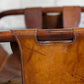 Fauteuil "safari" en cuir et bambou par Tito Agnoli, 1960