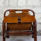 Fauteuil "safari" en cuir et bambou par Tito Agnoli, 1960