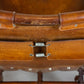 Fauteuil "safari" en cuir et bambou par Tito Agnoli, 1960