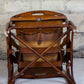 Fauteuil "safari" en cuir et bambou par Tito Agnoli, 1960