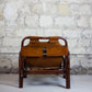 Fauteuil "safari" en cuir et bambou par Tito Agnoli, 1960