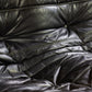 Canapé Togo noir 3 places par Michel Ducaroy, LIGNE ROSET