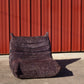 Ensemble de 3 canapés Togo en velours aubergine par Michel Ducaroy, LIGNE ROSET, 1973
