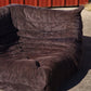 Ensemble de 3 canapés Togo en velours aubergine par Michel Ducaroy, LIGNE ROSET, 1973