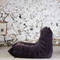 Ensemble de 3 canapés Togo en velours aubergine par Michel Ducaroy, LIGNE ROSET, 1973