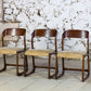 Lot de 3 chaises Traineau par Baumann, 1960