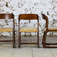 Lot de 3 chaises Traineau par Baumann, 1960