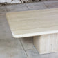 Grande table basse travertin italien, 1970