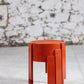 Trois tables gigognes en plastique orange par Prisunic, 1970