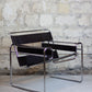 Fauteuil Wassily en cuir brun par Marcel Breuer