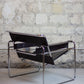Fauteuil Wassily en cuir brun par Marcel Breuer