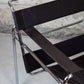 Fauteuil Wassily en cuir brun par Marcel Breuer