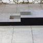 Table basse bar bois et acier Willy Rizzo, 1970