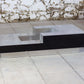 Table basse bar bois et acier Willy Rizzo, 1970