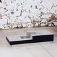 Table basse bar bois et acier Willy Rizzo, 1970