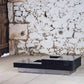 Table basse bar bois et acier Willy Rizzo, 1970