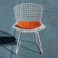Chaise Wire blanche par Harry Bertoia