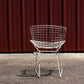 Chaise Wire blanche par Harry Bertoia pour Knoll
