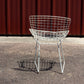 Chaise Wire blanche par Harry Bertoia pour Knoll