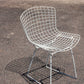 Chaise Wire blanche par Harry Bertoia pour Knoll