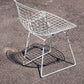Chaise Wire blanche par Harry Bertoia pour Knoll