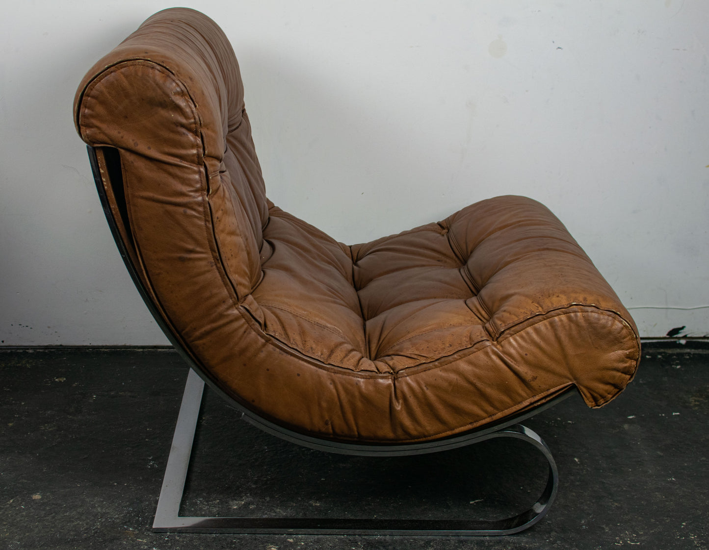 Fauteuil "lounge" par Renato Balestra pour Cinova, 1973