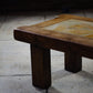 Table basse brutaliste chêne, 1960