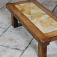 Table basse brutaliste chêne, 1960