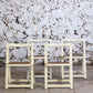 4 chaises pliantes en cannage style Aldo Jacober, 1960