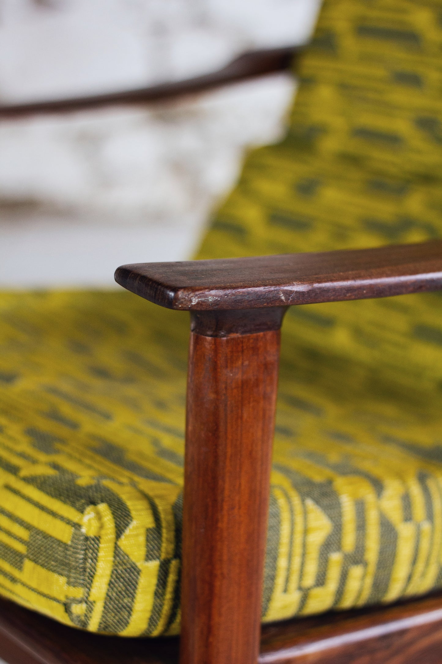 Fauteuil scandinave danois vintage en teck, 1960