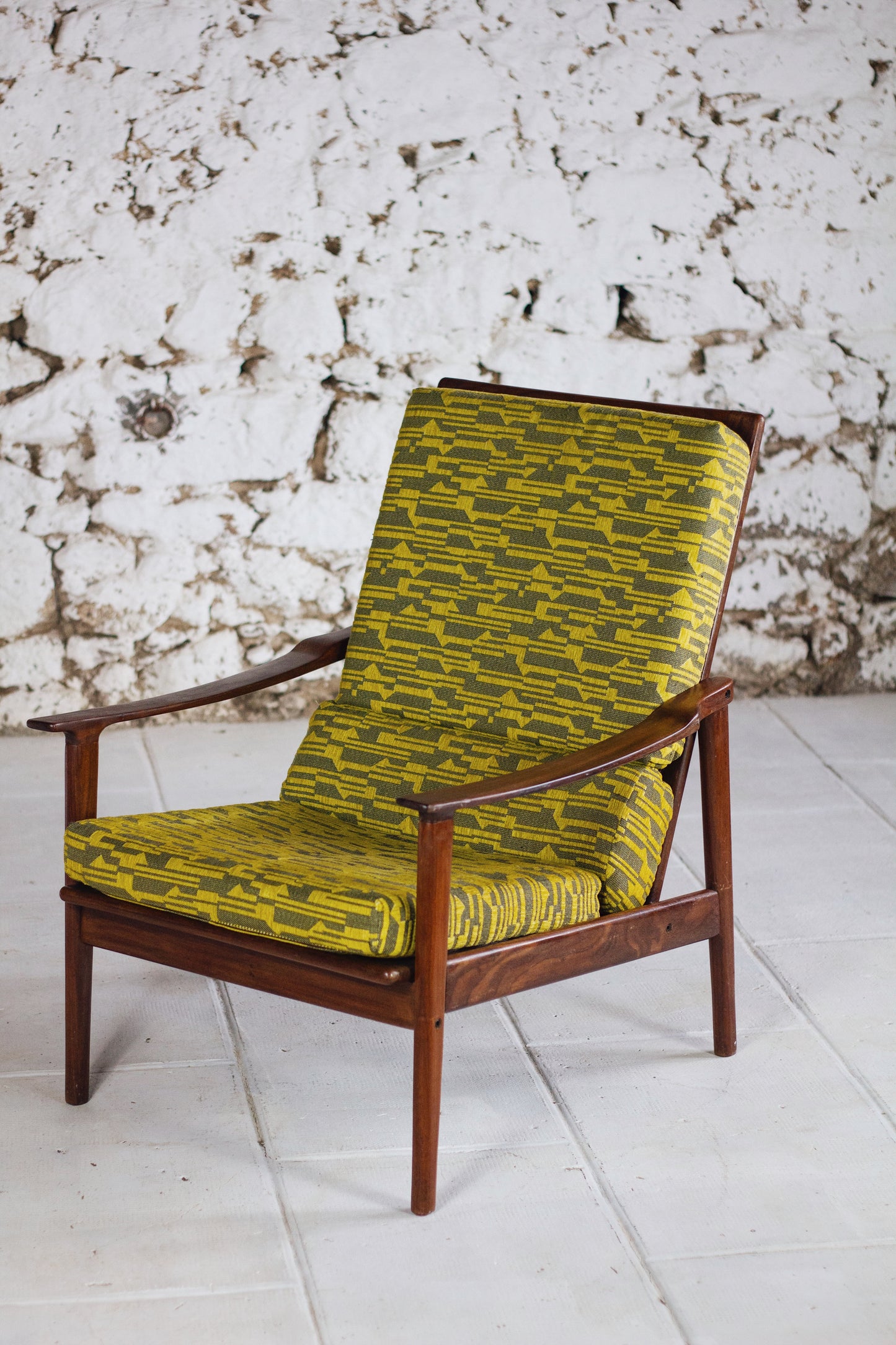 Fauteuil scandinave danois vintage en teck, 1960