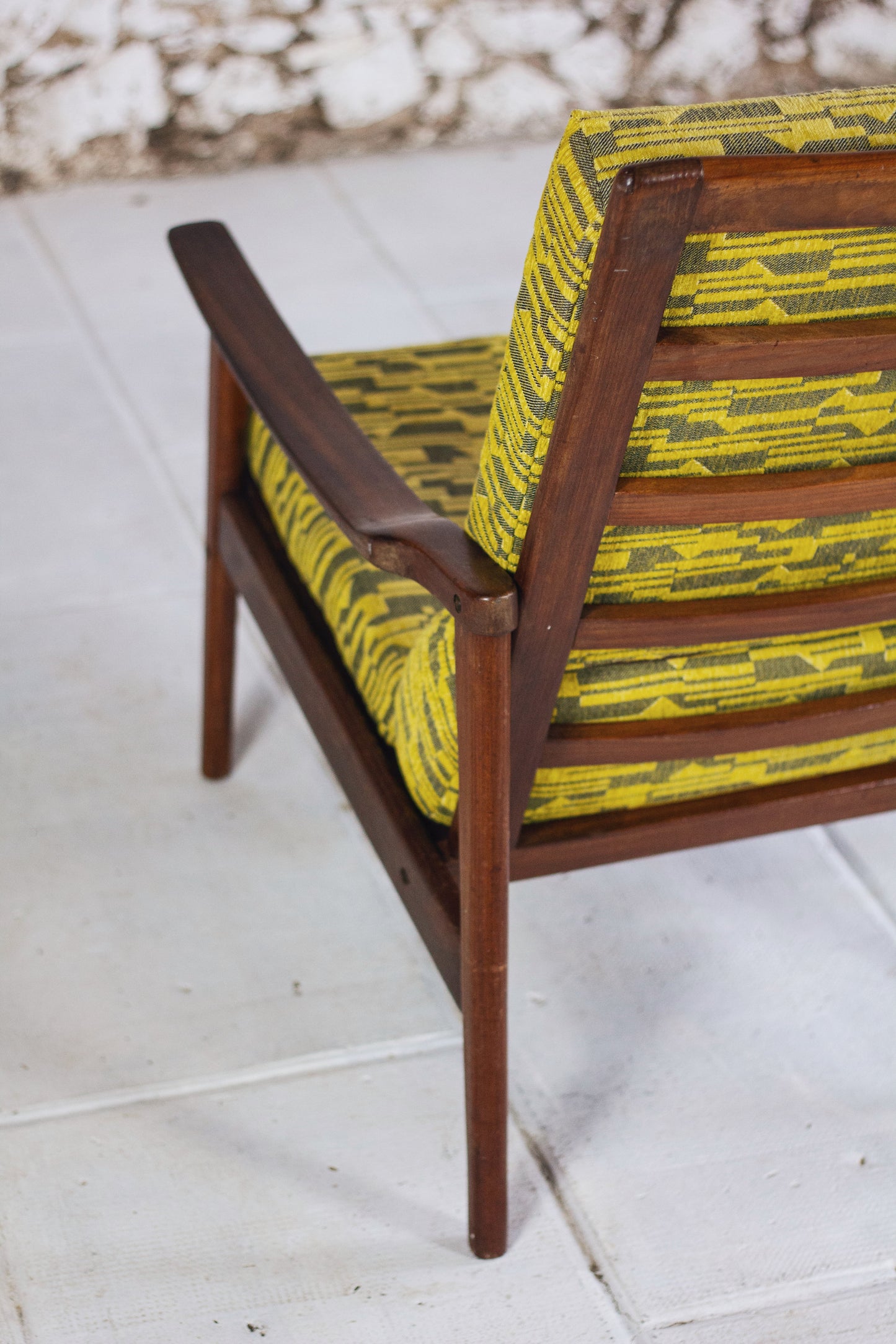 Fauteuil scandinave danois vintage en teck, 1960