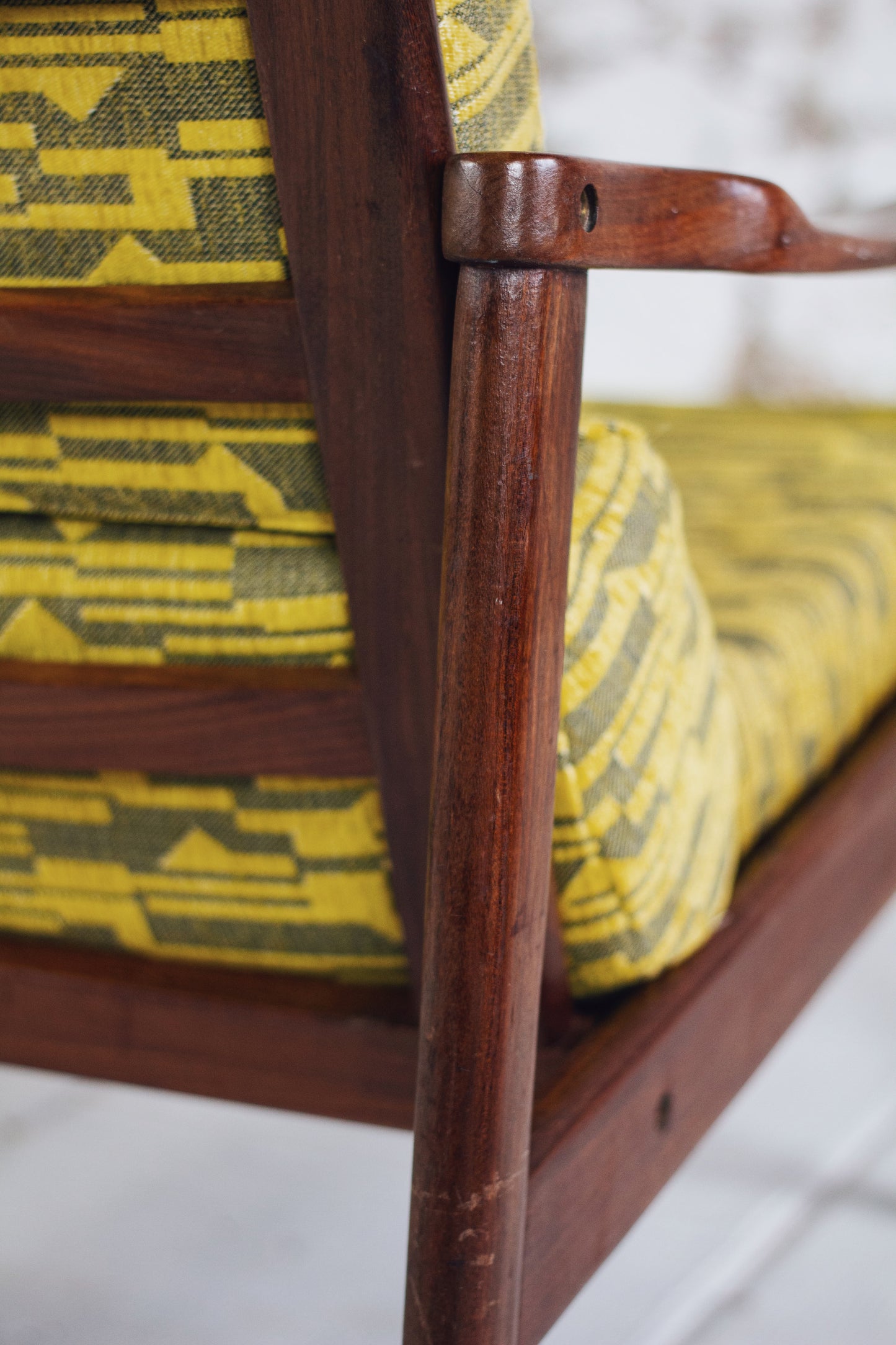 Fauteuil scandinave danois vintage en teck, 1960