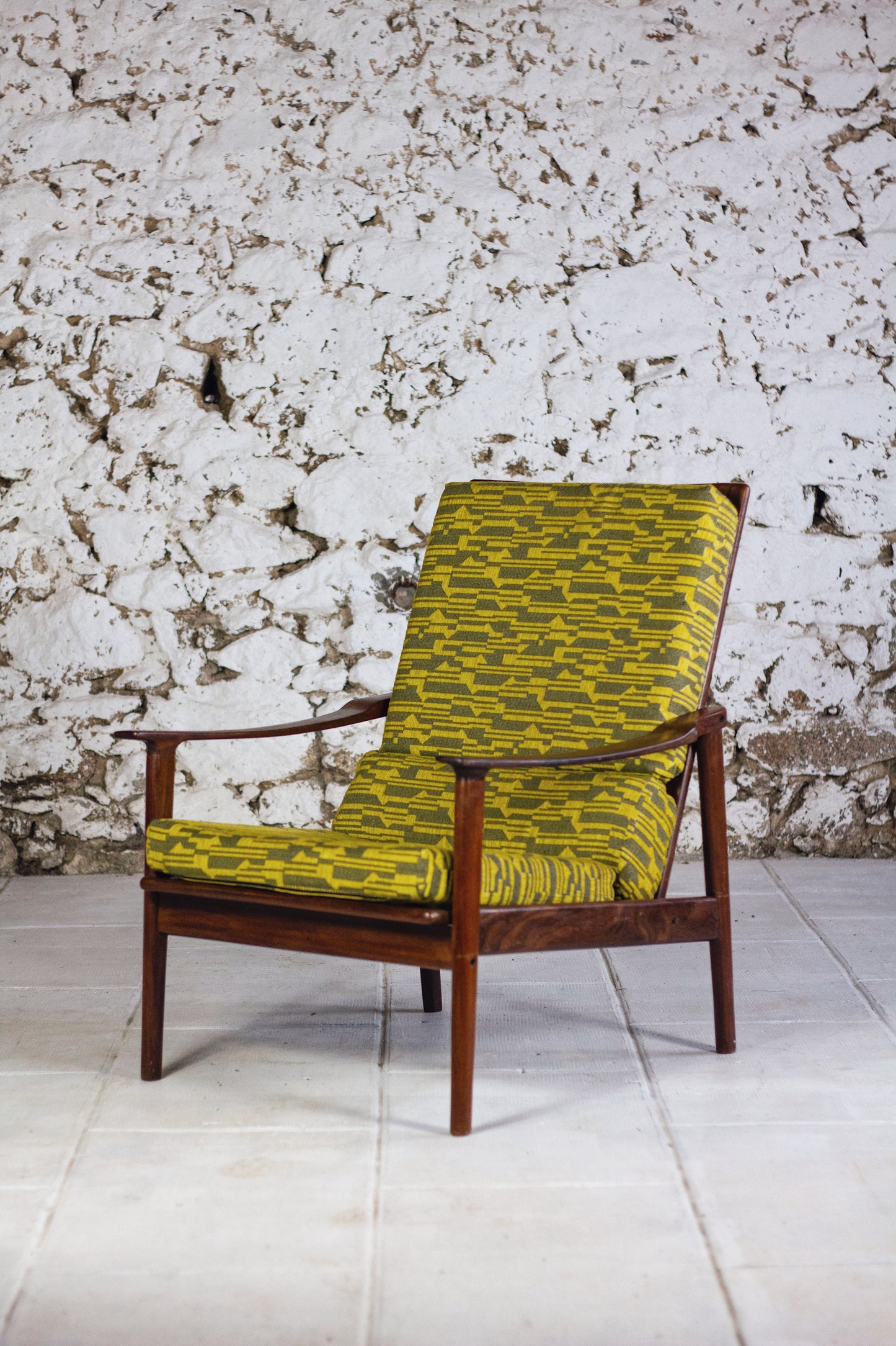Fauteuil scandinave danois vintage en teck, 1960