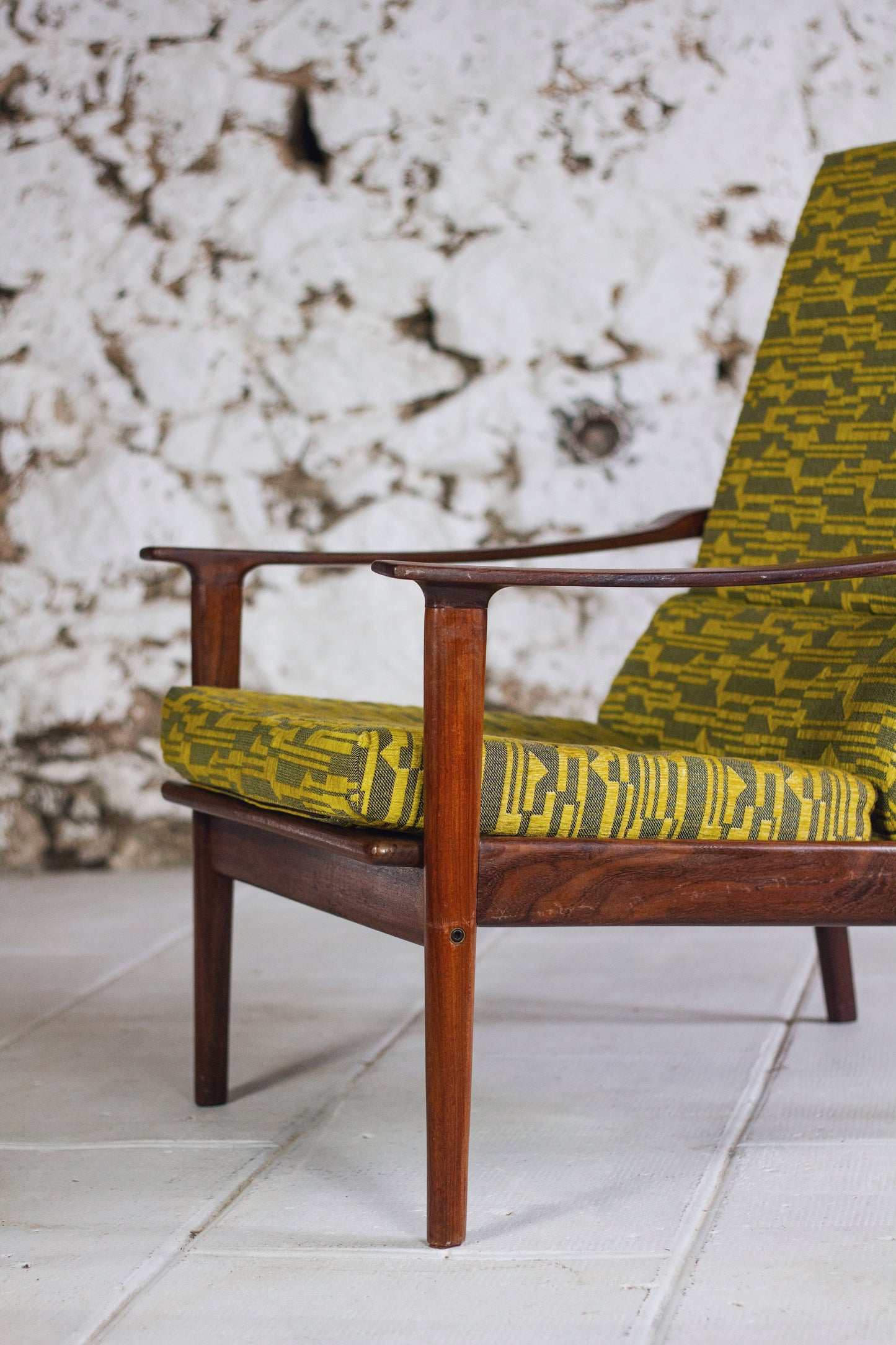 Fauteuil scandinave danois vintage en teck, 1960